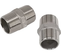 Набор 2 шт ниппелей NEWKEY ДУ 20 (3/4 дюйма), AISI 304 NAB2-NK-NM20/4