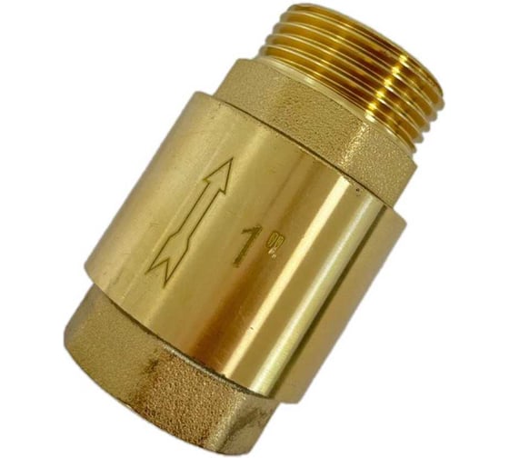 Обратный клапан для поверхностного насоса и насосных станций Damento латунь, 1 вн-нар, с металлическим штоком (160/160) 015687 1