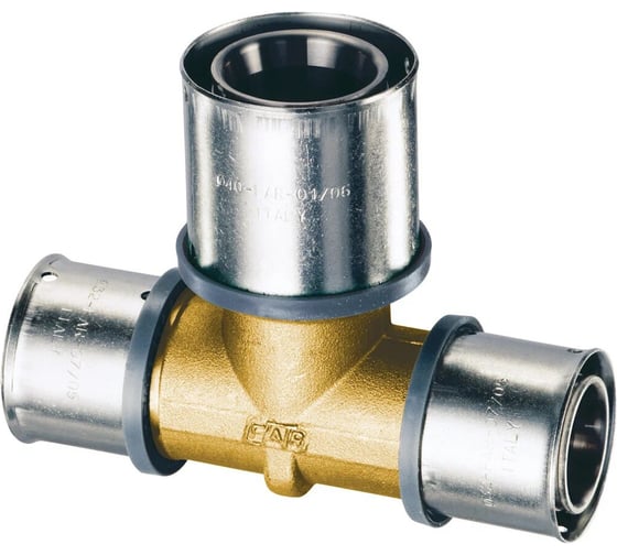 Пресс-тройник FAR 16х2-26х3-16х2, латунь 49101607 1