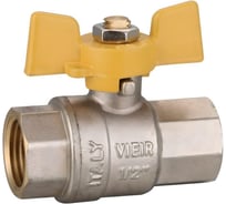 Кран газовый ViEiR 1 внутренняя резьба, бабочка, для газопроводов и магистральных систем VRQ210-03