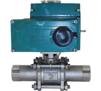 Кран шаровый NEWKEY приварной, AISI304 DN32 (1_1/4), с электроприводом AC 220V (C-05) NK-BEp32/4*PEAH50