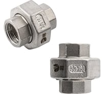 Американка NEWKEY вр/вр нержавеющая, AISI304 DN10 (3/8), (CF8), PTFE, PN16 набор 2 шт NAB2-NK-ADD10/4