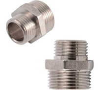 Ниппель стальной переходной NEWKEY ДУ 20х15 (3/4 х 1/2 дюйма) нержавеющий AISI 304 набор 2 шт NAB2-NK-NMH20х15/4