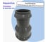 Патрубок AQUAVIVA НПВХ напорный переходной двухраструбный 225/160 AQV225160 14762 3