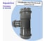 Тройник AQUAVIVA НПВХ напорный раструбный 225/225 AQV104225 14811 2