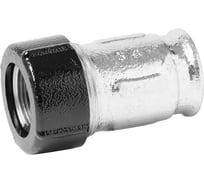 Муфта для соединения стальных и полимерных труб ViEiR, резьба 1 1/2 внутренняя, латунный фитинг VR2115