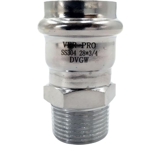 Муфта нержавеющая ViEiR 42х1.1/2 штуцер для магистрального подключения VPSM427 1