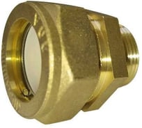 Муфта никель для гофрированной трубы ViEiR 20х1 дюйм наружная резьба штуцер для подключения к фитингам VPM205-N