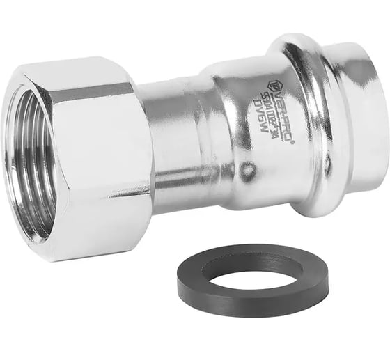 Соединение нержавеющее с накидной гайкой VIEIR 15х3/4 используется для подсоединения сантехнических устройств с обслуживанием VPSC154 1