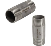 Бочонок NEWKEY ниппель нержавеющий, AISI304 DN20 (3/4), (CF8), PN16 набор 2 шт NAB2-NK-DBM20/4