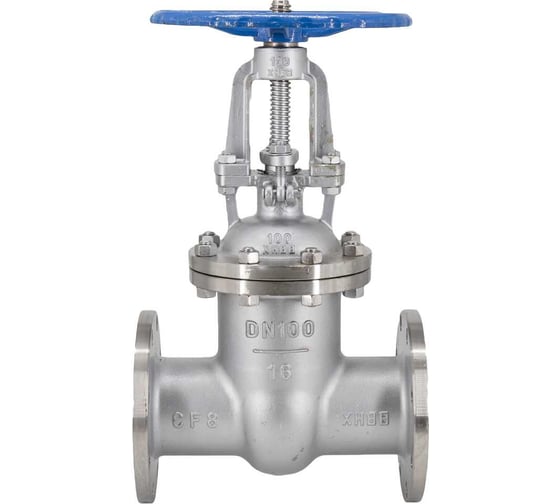 Задвижка клиновая фланцевая NEWKEY нержавеющая, AISI304 DN 100 (4), (CF8), PN16 NK-ZK100/4 1
