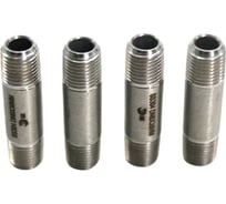 Бочонок NEWKEY ниппель нержавеющий, AISI304 DN6 (1/8), (CF8), PN16, набор 4 шт NAB4-NK-DBM6/4