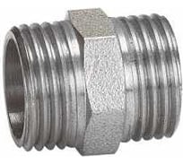 Ниппель оцинкованный ViEiR 1/2 штуцер x 1/2 штуцер для соединения стальных труб VRDN2-25