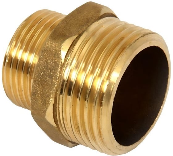 Ниппель переходной ViEiR латунный, 1 ш x 11/2 ш (две наружные резьбы) SH75 1