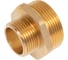 Ниппель переходной ViEiR латунный, 1 ш x 11/2 ш (две наружные резьбы) SH75 3
