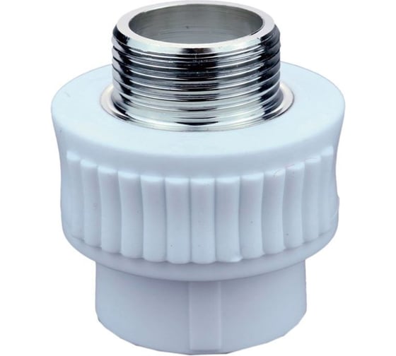 Муфта комбинированная полипропиленовая ViEiR Ф63х2 наружная резьба переход на резьбовое соединение VER638SM 1