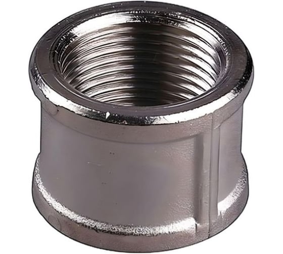 Муфта никелированная ViEiR 2 шт, 1/2 гайка x 1/2 гайка для бытовых систем SFN33 1