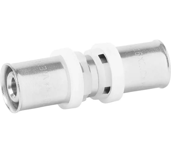 Обжимная муфта для металлопластиковых труб ViEiR 20×20 прямое соединение VRKS2020 1