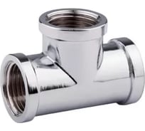 Тройник хромированный ViEiR 3/4 гайка х 3/4 гайка х 3/4 гайка сантехнический тройник для трубопроводов TFX444