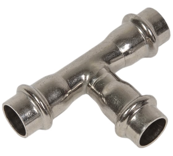 Тройник пресс Victoria из нержавеющей стали ф54-35-54 арт. 58-178 1