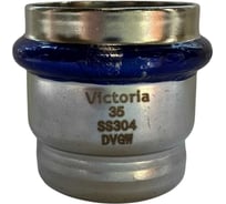 Заглушка пресс Victoria из нержавеющей стали ф35 арт. 58-254