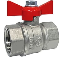 Кран шаровой Галлоп 1' вн/вн бабочка 11б27п1 Стандарт 231 никель PN40 554369