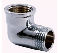 Уголок хромированный ViEiR 3/4 гайка х 3/4 штуцер, поворотный фитинг LFHX44