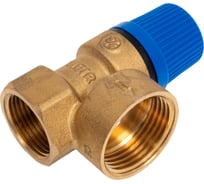 Предохранительный клапан VIEIR 3/4 Г х 1 Г 6 бар синий для защиты расширительных баков и котлов VR45FFC-6