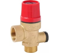 Предохранительный клапан VIEIR для котла и бойлера 1/2 Г х 1/2 Ш 3 бар красный VR11KFM-3