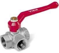 Кран шаровой ViEir трёхходовой 1 для распределения потоков в водоснабжении GL194
