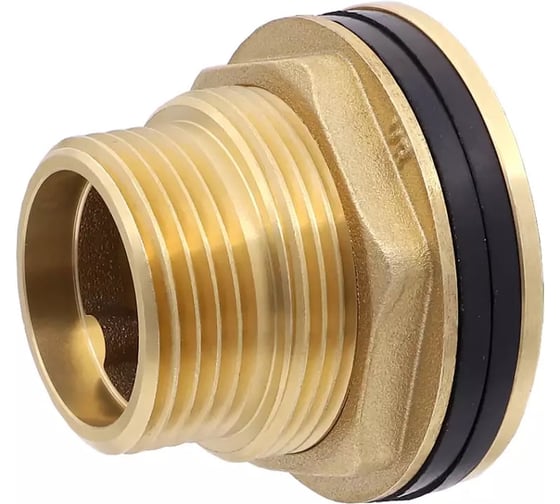 Футорка латунная ViEiR 2 гайка × 2 1/2 штуцер хромированная для перехода на больший диаметр VRDN2-15