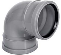 Отвод ПВХ ViEiR 5 шт, Ф50x90, для углового подключения труб внутренней канализации ARN2268