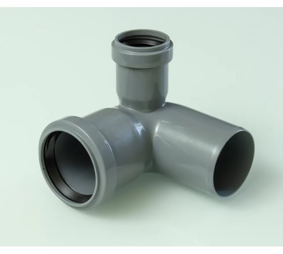 Отвод ПВХ ViEiR 2 шт, Ф50x32x90, правый для бокового горизонтального отвода ОТВ 50/32/90П С 1