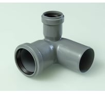 Отвод ПВХ ViEiR 2 шт, Ф50x32x90, левый для бокового подключения внутренних труб ОТВ 50/32/90Л С