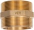 Ниппель латунный ViEir 2 ш × 2 ш (две наружные резьбы) SH88 3