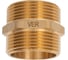 Ниппель латунный ViEir 11/4 ш × 11/4 ш (две наружные резьбы) SH66 3