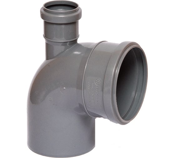 Отвод ПВХ ViEiR Ф110x50x90, вверх, для вертикального углового подключения ARN2256 1