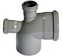 Отвод ПВХ ViEiR Ф110x50x90, вверх+тыл, для комбинированного подключения ARN2257