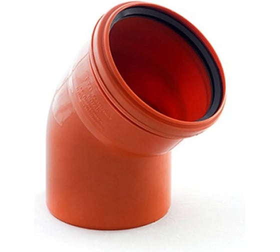 Отвод ПВХ ViEiR Ф110x67, для плавного изменения направления трубопровода ARN2261 1