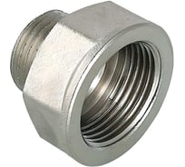 Переходник ViEiR никелированный 2 гайка × 11/4 штуцер для адаптации резьбы SFHN86