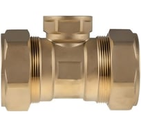 Тройник для гофрированной трубы ViEiR 25х1 дюйм внутренняя резьба гайка х25 для монтажа трубопровода VРF25525