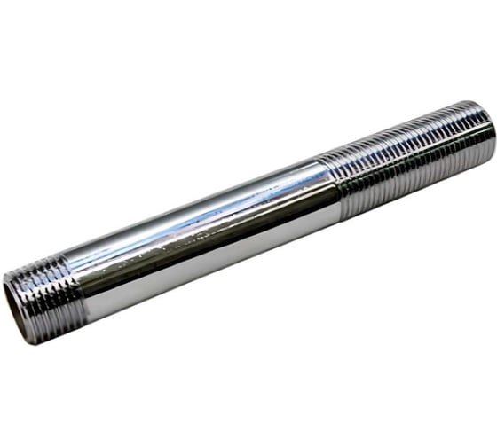 Сгон резьбовой ViEiR 1/2 х 60 мм наружная/наружная резьба, хромированная латунь SMCX60 1