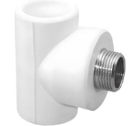 Тройник комбинированный полипропиленовый ViEiR 3 шт Ф20х1/2 наружная резьба х 20 для подключения оборудования VER203TM