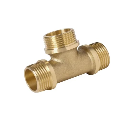 Тройник латунный ViEiR 1/2 штуцер × 1/2 штуцер × 1/2 штуцер TH333 1