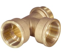 Тройник латунный ViEiR 1/2 гайка × 1/2 гайка × 1/2 штуцер TFFH333