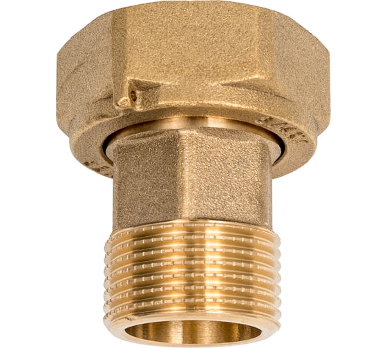 Американка для счетчика воды ViEiR 3/4 штуцер × 1 гайка, латунная VR27-45FM