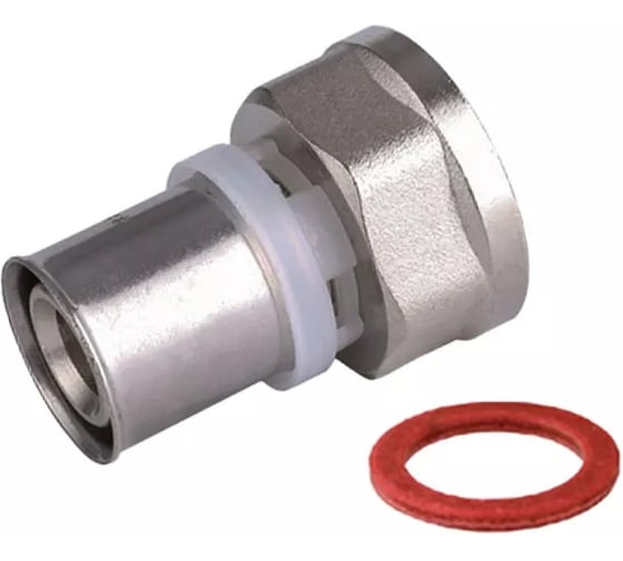 Обжимной переходник с накидной гайкой ViEiR 20×3/4 внутренняя резьба для металлопластиковых труб VRK204B 1