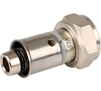 Обжимной переходник с накидной гайкой ViEiR 16×3/4 внутренняя резьба для металлопластиковых труб VR108-16