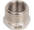 Футорка никелированная ViEiR 5 шт, 1/2 штуцер x 3/8 гайка BXHFN32 4