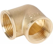 Уголок латунный VIEIR 45 1/2 гайка × 1/2 гайка для поворота трубопровода под углом 45 V33FF-45